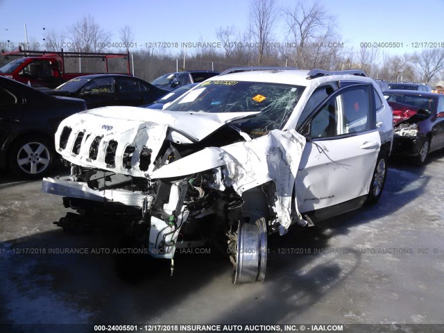 1C4PJMDS8FW692450 - 2015 JEEP CHEROKEE LIMITED WHITE photo 2