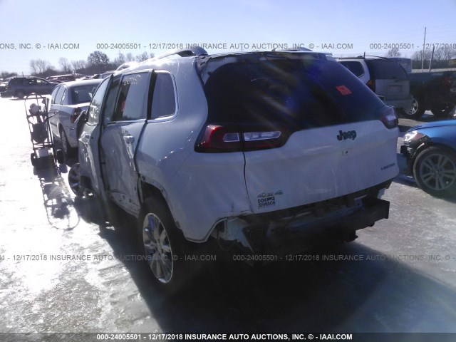 1C4PJMDS8FW692450 - 2015 JEEP CHEROKEE LIMITED WHITE photo 3