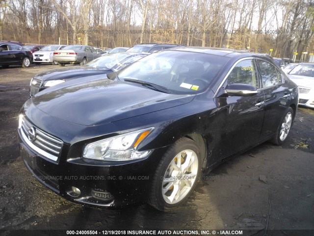 1N4AA5AP0DC844558 - 2013 NISSAN MAXIMA S/SV BLACK photo 2