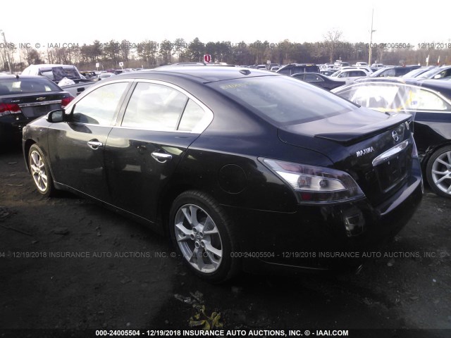 1N4AA5AP0DC844558 - 2013 NISSAN MAXIMA S/SV BLACK photo 3