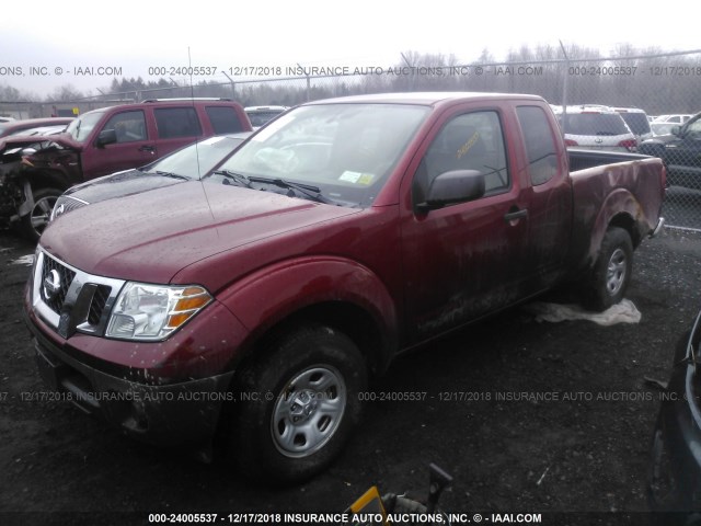 1N6BD0CT4EN711548 - 2014 NISSAN FRONTIER S/SV RED photo 2