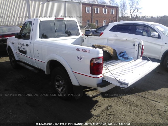 1FTYR11U75PA76863 - 2005 FORD RANGER WHITE photo 3