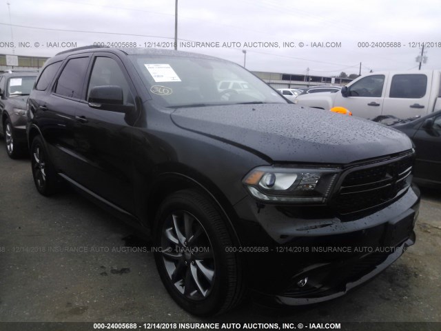 1C4RDHDG1HC859724 - 2017 DODGE DURANGO GT BLACK photo 1