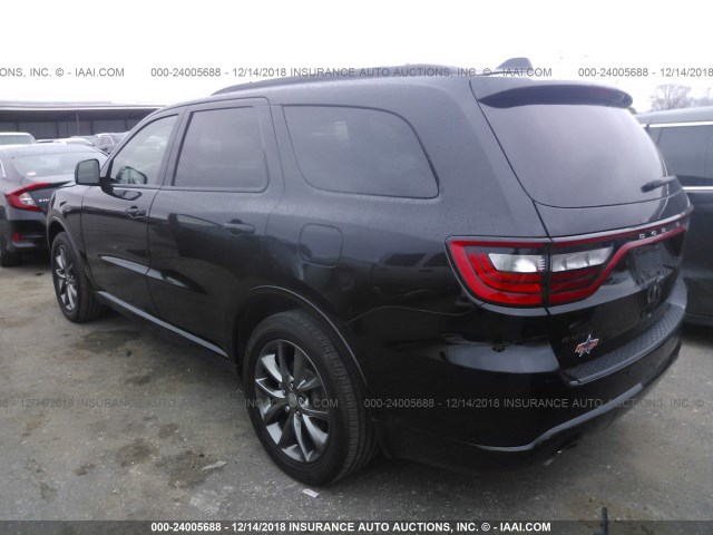 1C4RDHDG1HC859724 - 2017 DODGE DURANGO GT BLACK photo 3