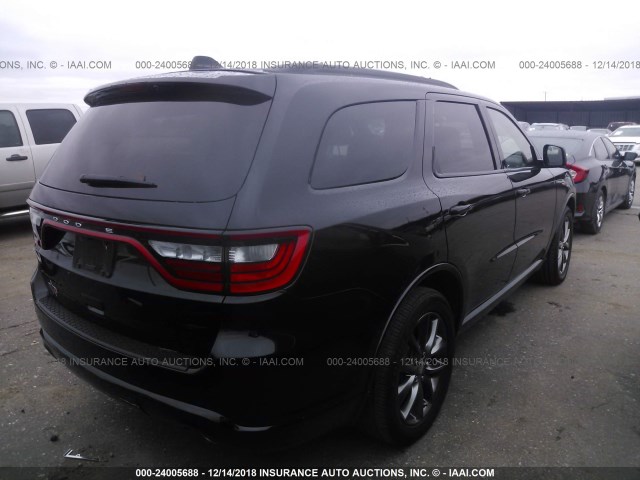 1C4RDHDG1HC859724 - 2017 DODGE DURANGO GT BLACK photo 4