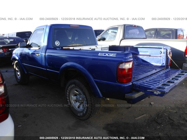 1FTYR10U84PA13870 - 2004 FORD RANGER BLUE photo 3