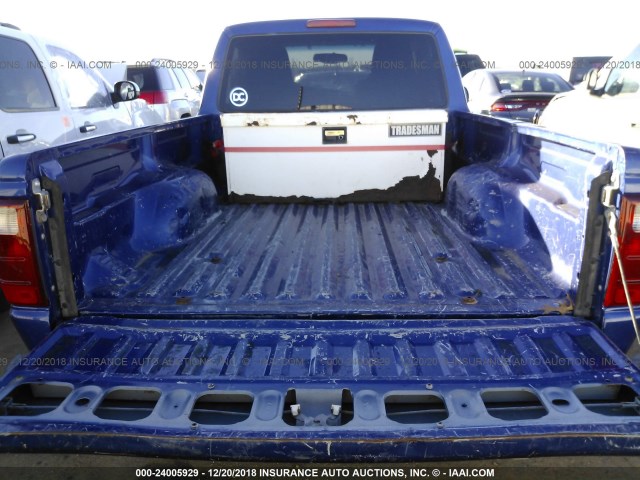 1FTYR10U84PA13870 - 2004 FORD RANGER BLUE photo 8