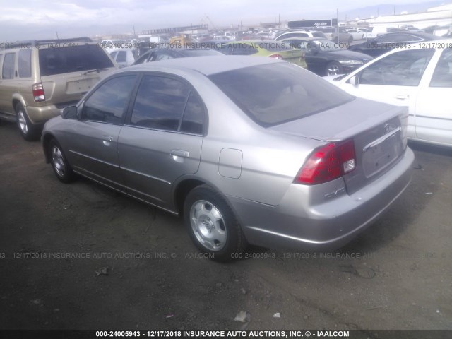 JHMES96663S024732 - 2003 HONDA CIVIC HYBRID TAN photo 3