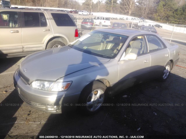 JT8BF22G4V0056851 - 1997 LEXUS ES 300 GOLD photo 2