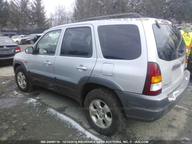 4F2YU08132KM55694 - 2002 MAZDA TRIBUTE LX/ES SILVER photo 3