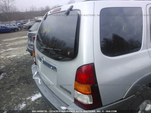 4F2YU08132KM55694 - 2002 MAZDA TRIBUTE LX/ES SILVER photo 6