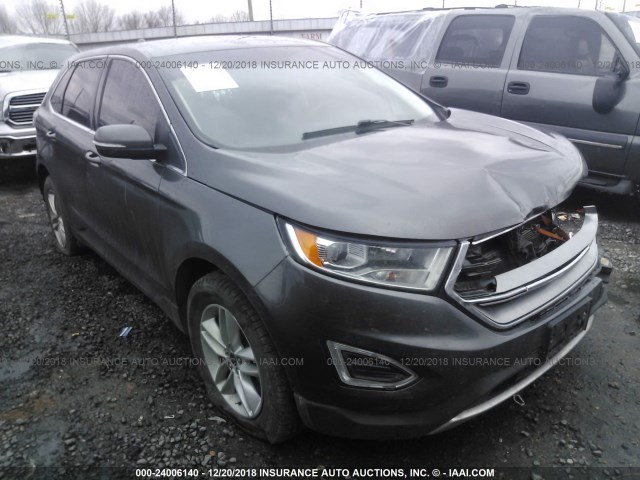 2FMPK4J81GBB44942 - 2016 FORD EDGE SEL GRAY photo 1