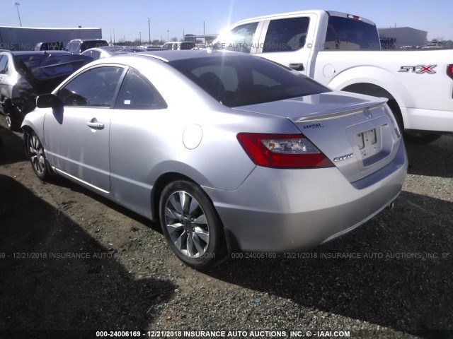 2HGFG12939H504186 - 2009 HONDA CIVIC EXL SILVER photo 3