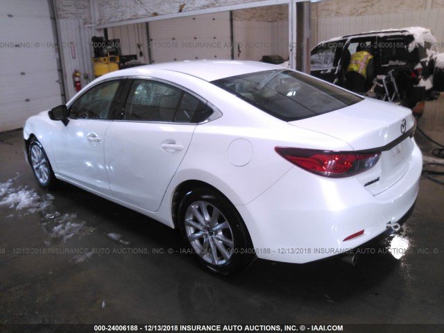 JM1GJ1U66F1167255 - 2015 MAZDA 6 SPORT WHITE photo 3