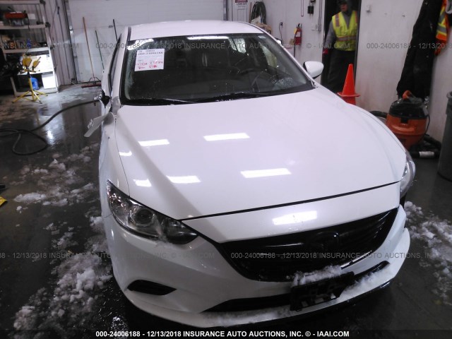 JM1GJ1U66F1167255 - 2015 MAZDA 6 SPORT WHITE photo 6