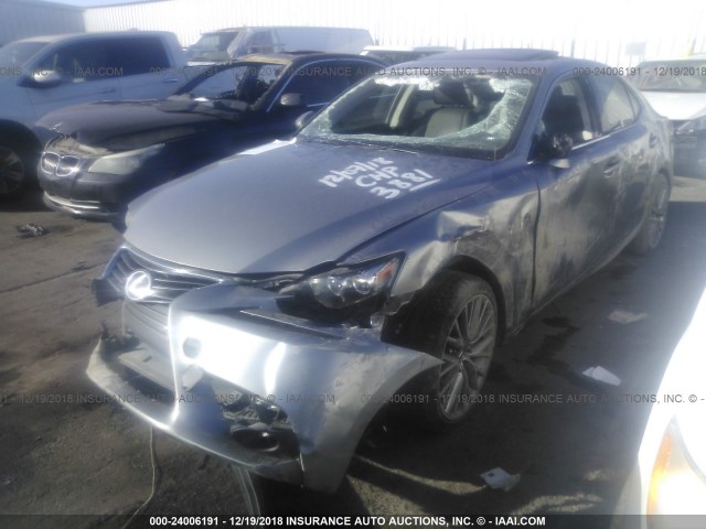 JTHBA1D22G5023881 - 2016 LEXUS IS 200T GRAY photo 2