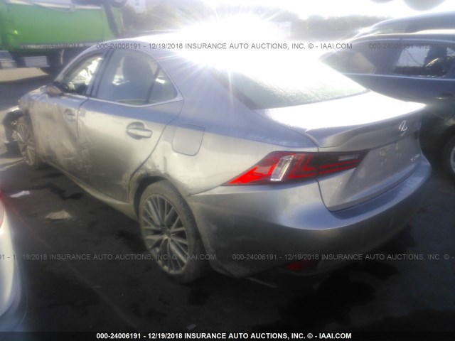 JTHBA1D22G5023881 - 2016 LEXUS IS 200T GRAY photo 3