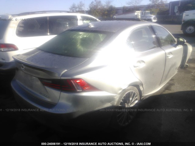 JTHBA1D22G5023881 - 2016 LEXUS IS 200T GRAY photo 4