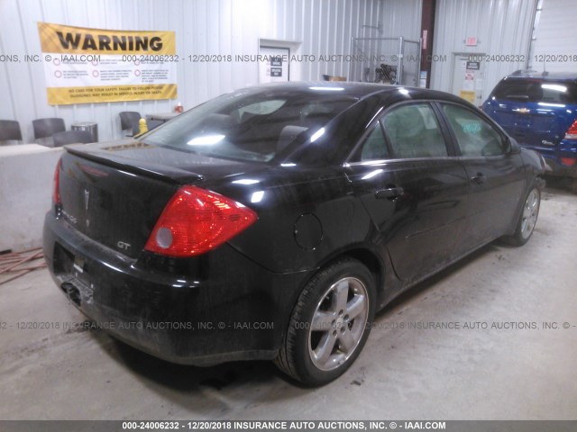 1G2ZH57N284106599 - 2008 PONTIAC G6 GT BLACK photo 4