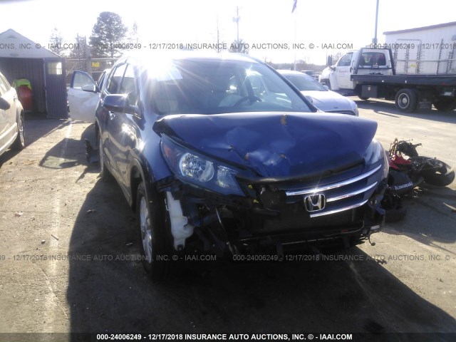 2HKRM4H7XEH690712 - 2014 HONDA CR-V EXL 蓝色 照片 6
