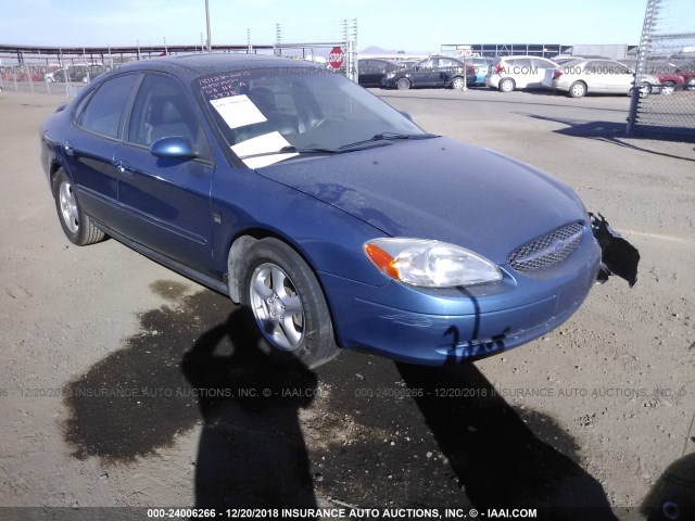 1FAFP55S82A233978 - 2002 FORD TAURUS SES BLUE photo 1