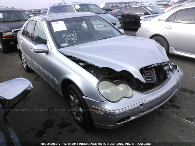 WDBRF61J12E005843 - 2002 MERCEDES-BENZ C 240 SILVER photo 1