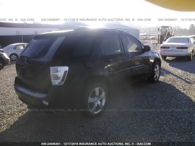 2CNDL537286025222 - 2008 CHEVROLET EQUINOX SPORT BLACK photo 4