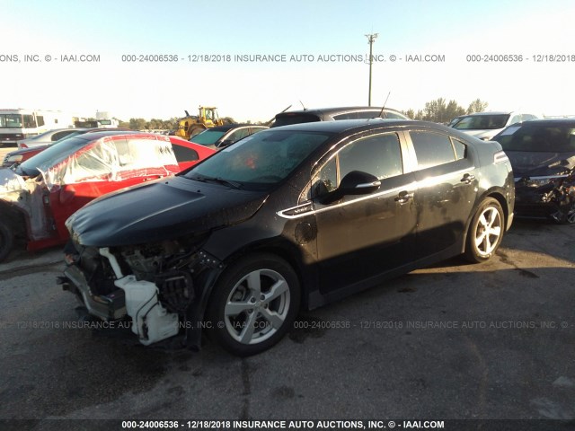 1G1RD6E47EU142929 - 2014 CHEVROLET VOLT BLACK photo 2