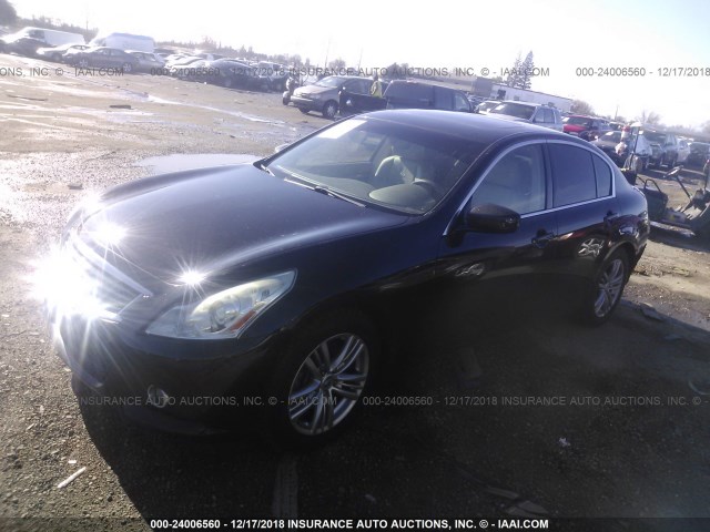 JN1DV6AP3BM602441 - 2011 INFINITI G25 JOURNEY BLACK photo 2