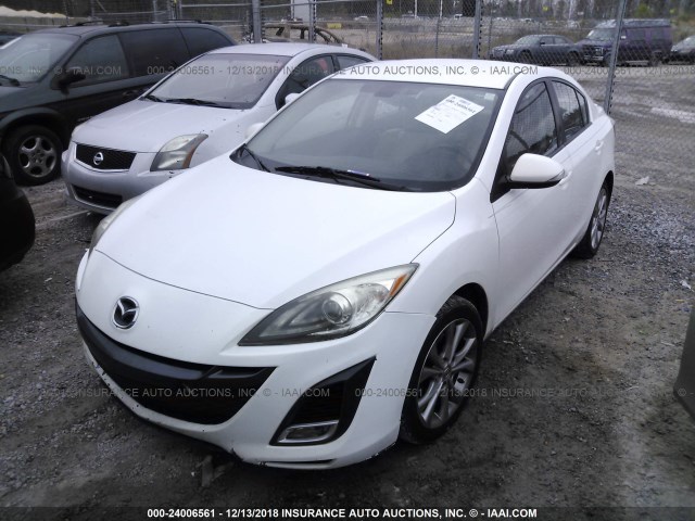 JM1BL1S53A1136052 - 2010 MAZDA 3 WHITE photo 2