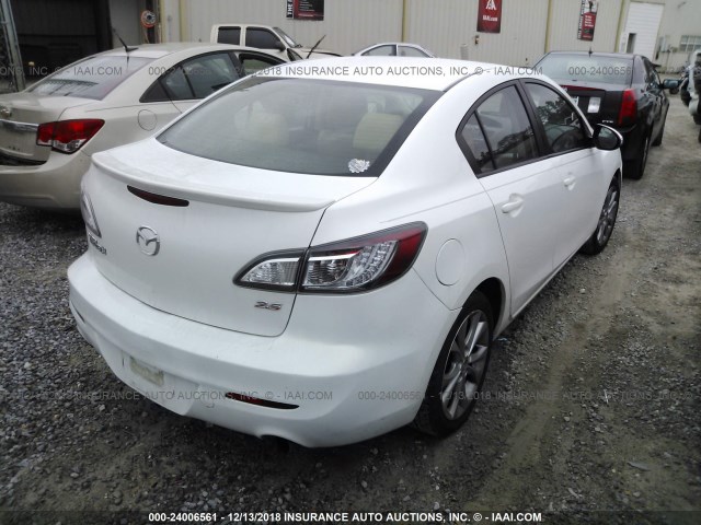 JM1BL1S53A1136052 - 2010 MAZDA 3 WHITE photo 4