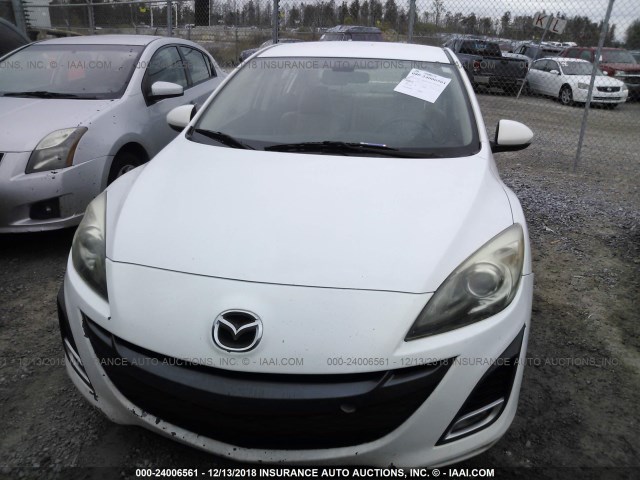 JM1BL1S53A1136052 - 2010 MAZDA 3 WHITE photo 6