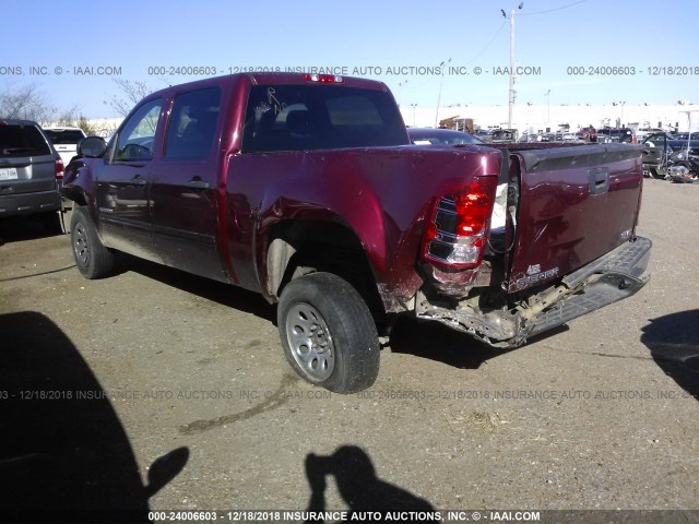 3GTP1UEA6DG153214 - 2013 GMC SIERRA C1500 SL MAROON photo 3