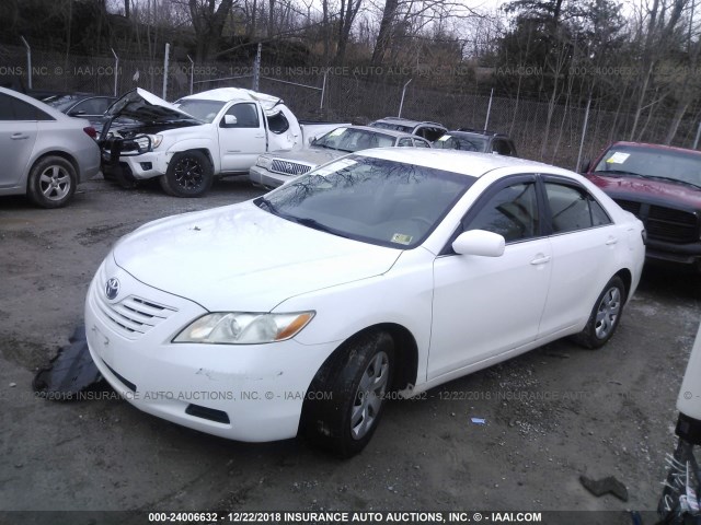 4T1BE46K38U752110 - 2008 TOYOTA CAMRY CE/LE/XLE/SE WHITE photo 2