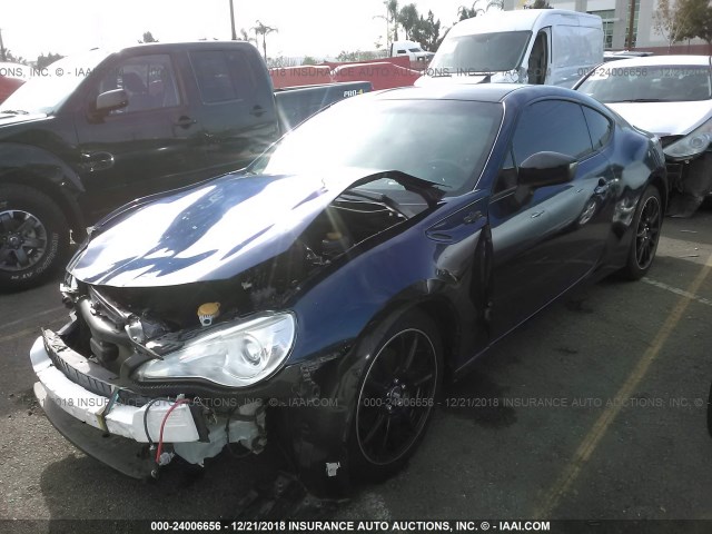 JF1ZNAA12D2710801 - 2013 TOYOTA SCION FR-S BLUE photo 2