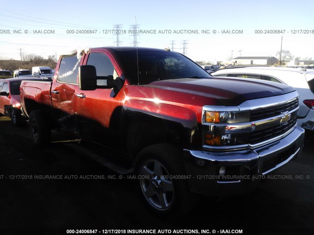 1GC1KWE81FF155436 - 2015 CHEVROLET SILVERADO K2500 HEAVY DUTY LTZ MAROON photo 1