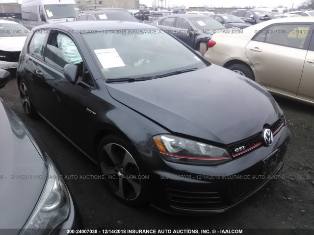 3VWYT7AU7GM065937 - 2016 VOLKSWAGEN GTI S/SE GRAY photo 1