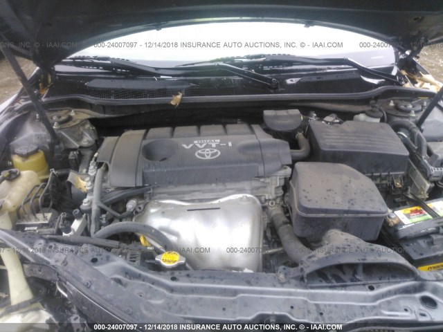 4T1BF3EK8AU038410 - 2010 TOYOTA CAMRY SE/LE/XLE GRAY photo 10