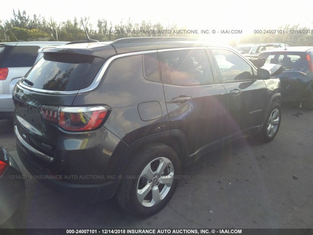 3C4NJCBB6JT137581 - 2018 JEEP COMPASS LATITUDE GRAY photo 4