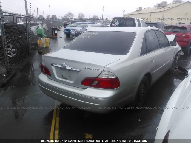 4T1BF28B73U301334 - 2003 TOYOTA AVALON XL/XLS SILVER photo 4