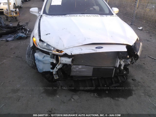 3FA6P0K9XDR266347 - 2013 FORD FUSION TITANIUM WHITE photo 6