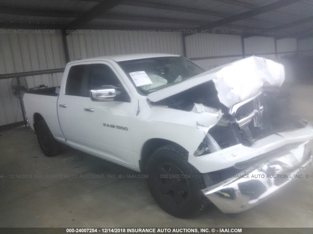 1C6RD6GPXCS189192 - 2012 DODGE RAM 1500 SLT WHITE photo 1