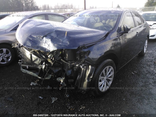 4T4BF1FK5GR520785 - 2016 TOYOTA CAMRY LE/XLE/SE/XSE BLUE photo 2