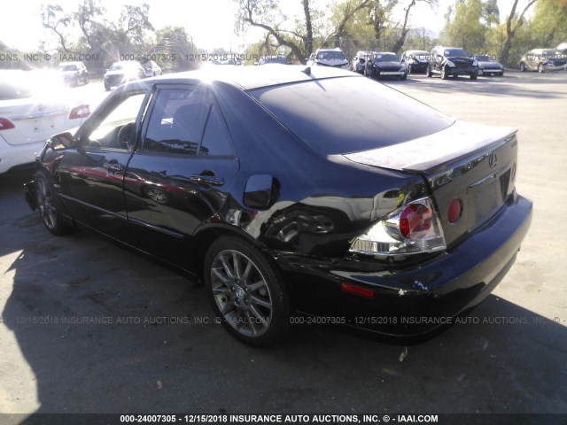 JTHBD192540090113 - 2004 LEXUS IS 300 BLACK photo 3