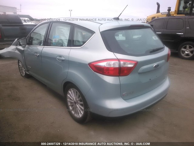 1FADP5BU3EL515838 - 2014 FORD C-MAX SEL GREEN photo 3