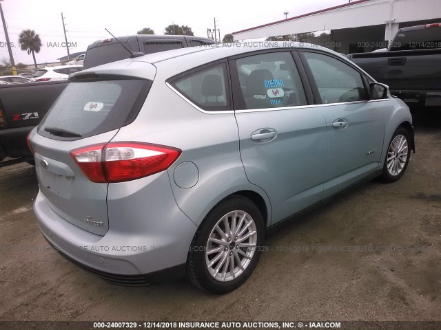 1FADP5BU3EL515838 - 2014 FORD C-MAX SEL GREEN photo 4