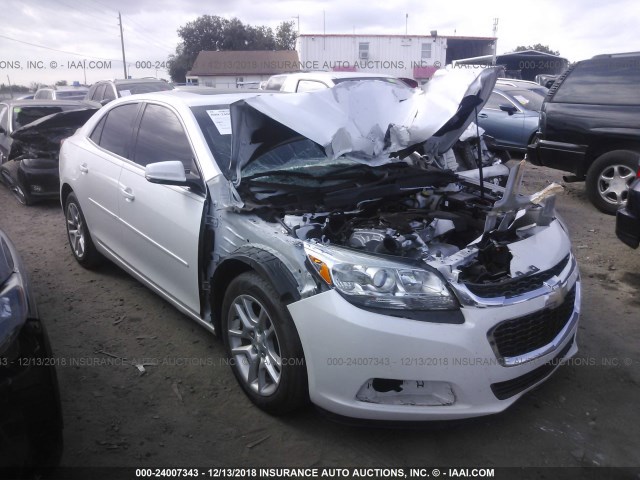 1G11C5SLXFF249436 - 2015 CHEVROLET MALIBU 1LT WHITE photo 1