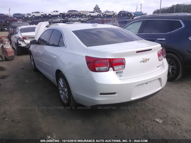 1G11C5SLXFF249436 - 2015 CHEVROLET MALIBU 1LT WHITE photo 3