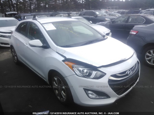 KMHD35LH9EU174023 - 2014 HYUNDAI ELANTRA GT WHITE photo 1