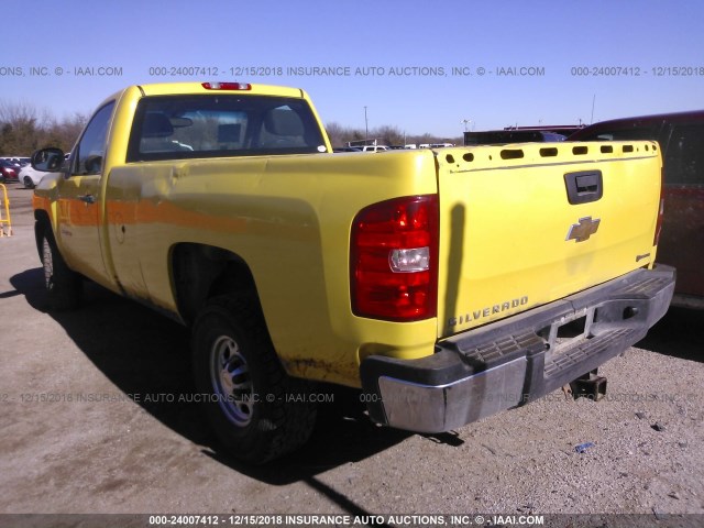 1GC3CVBG7AF138290 - 2010 CHEVROLET SILVERADO C2500 HEAVY DUTY YELLOW photo 3